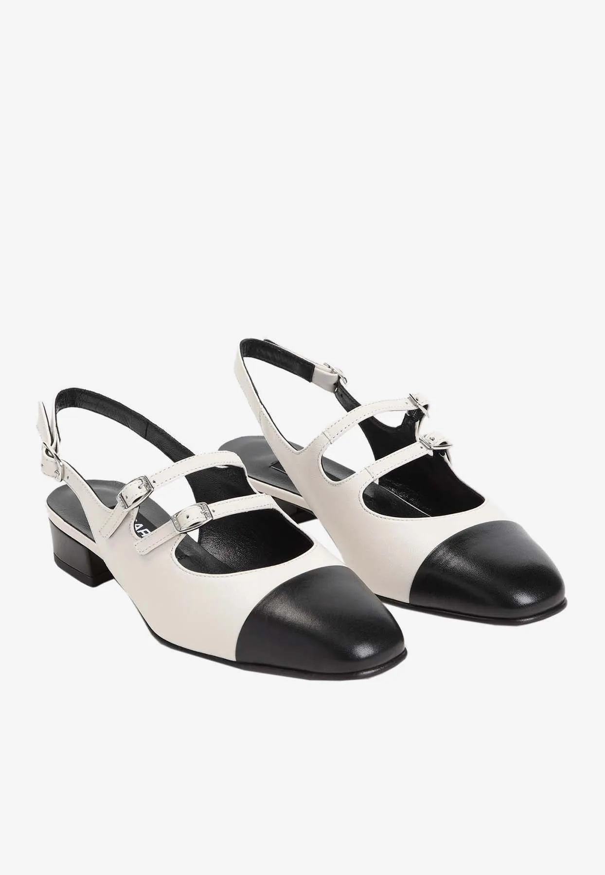 Abricot 35 Leather Slingback Pumps