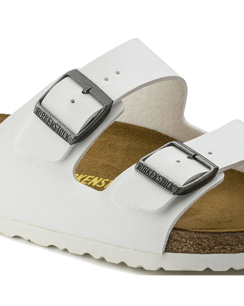 Arizona Birko Flor Sandals in White