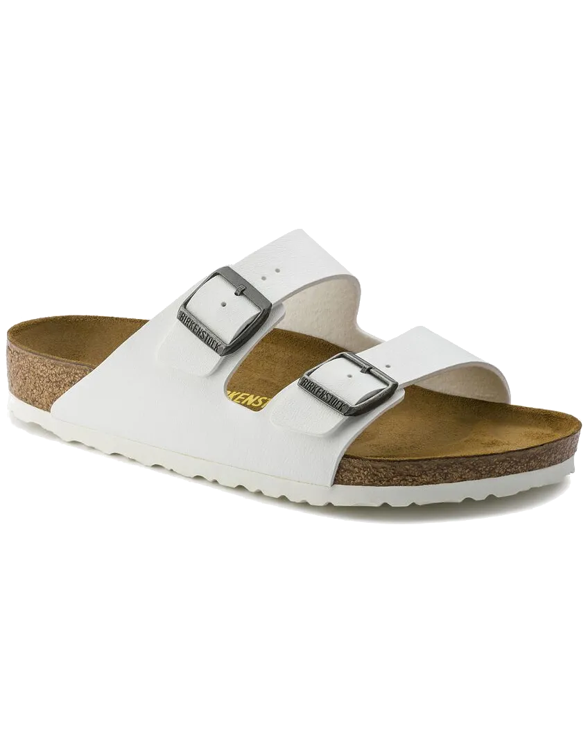 Arizona Birko Flor Sandals in White