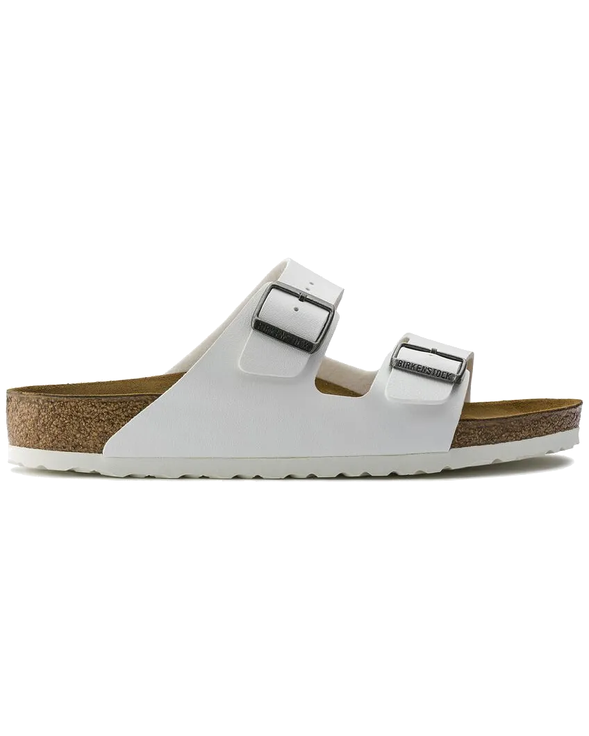 Arizona Birko Flor Sandals in White