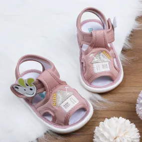 Baby Moo My Pet's House Chu-Chu Sound Breathable Anti-Skid Sandals - Pink