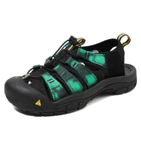 Bootara Mens Closed Toe Summer Sandals Handmade Multicolored Outdoor Beach Shoes