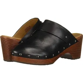 Dorian Black Leather Aerosoles Mules