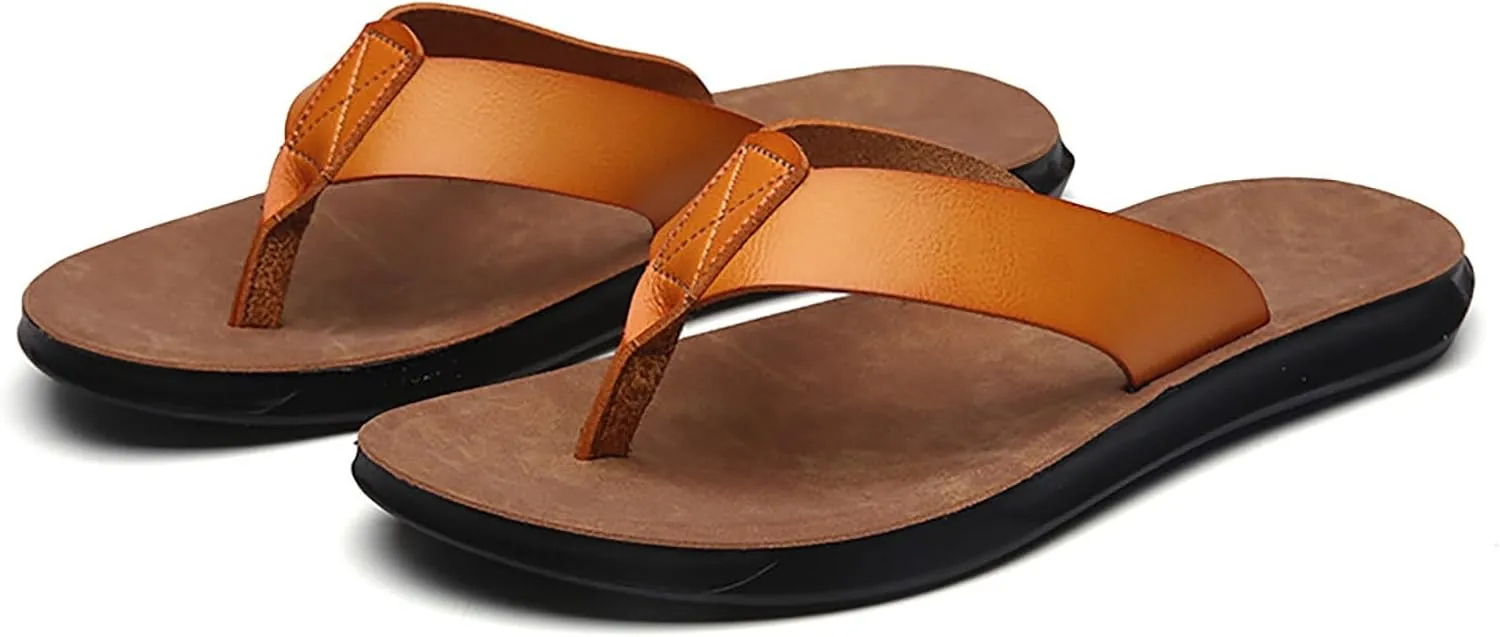 Fashion Men's Summer Beach Breathable Shoes Sandals Male Slipper Flip Flops Flat Shoes Mens Flip Flops Sandals