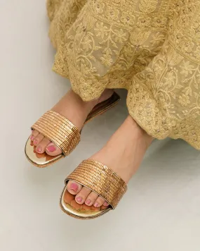 Gold Anastasia Flats