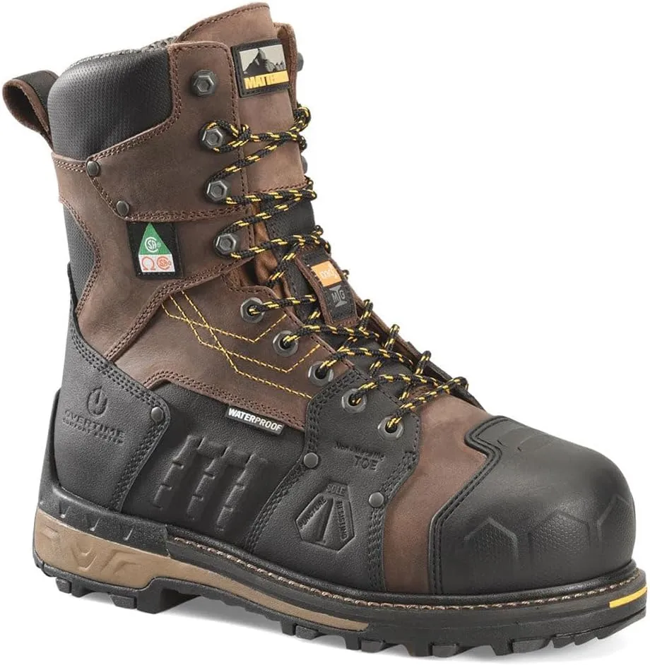 Matterhorn Maximus 2.0 8" Met Guard Composite Toe Waterproof Work Boot for Men, Durable Industrial-and-Construction-Boot