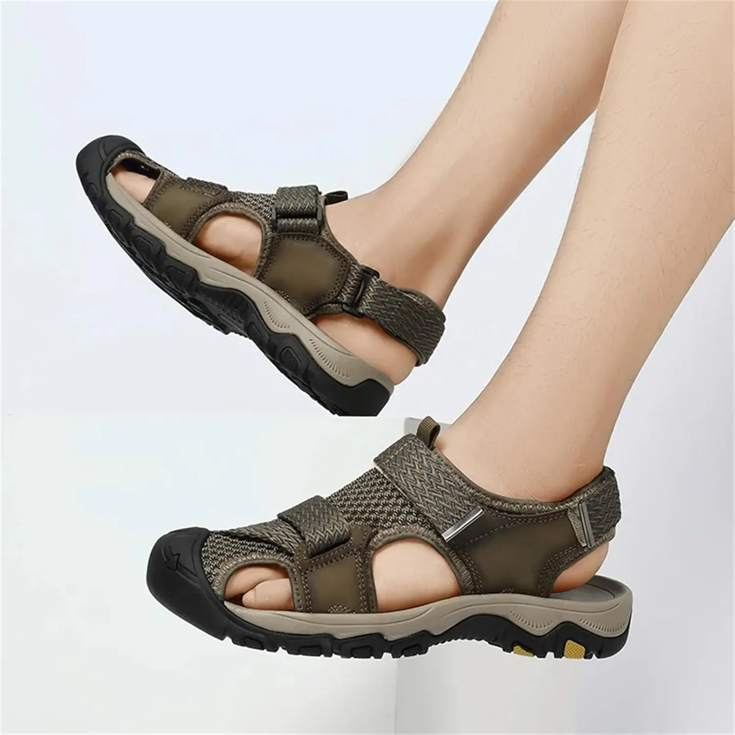 Men's Soft Sandals Breathable Mesh Men's Beach Sandals