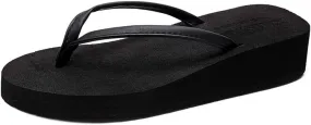 MIOKE Women's Wedge Flipflops Sandals Casual Summer Beach Non Slip Comfort Platform Flipflop Thong Sandal