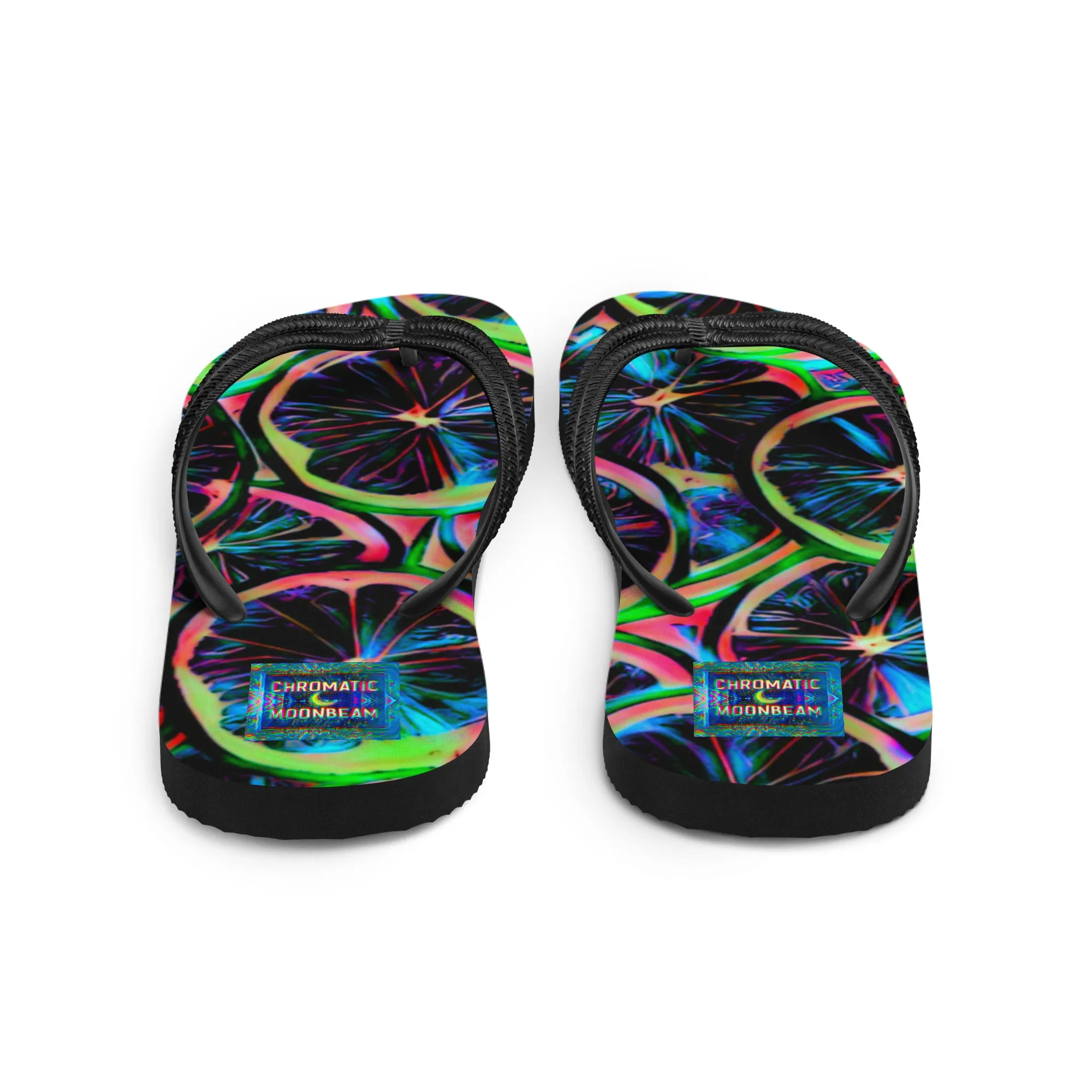 Neon Citrus Flip-Flops