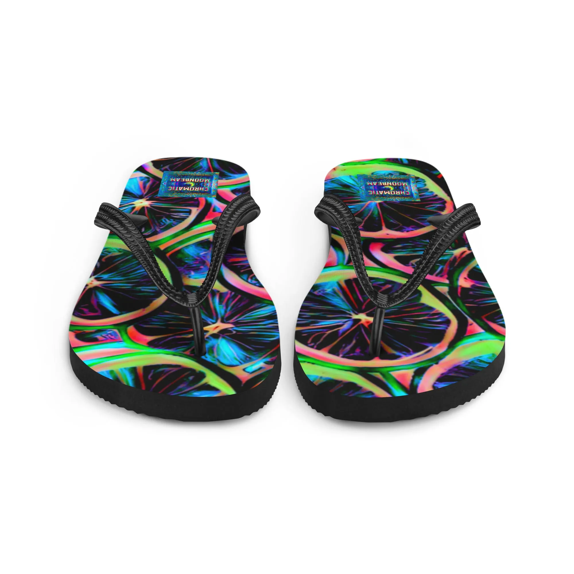 Neon Citrus Flip-Flops