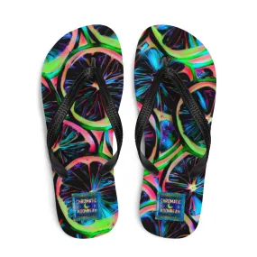 Neon Citrus Flip-Flops