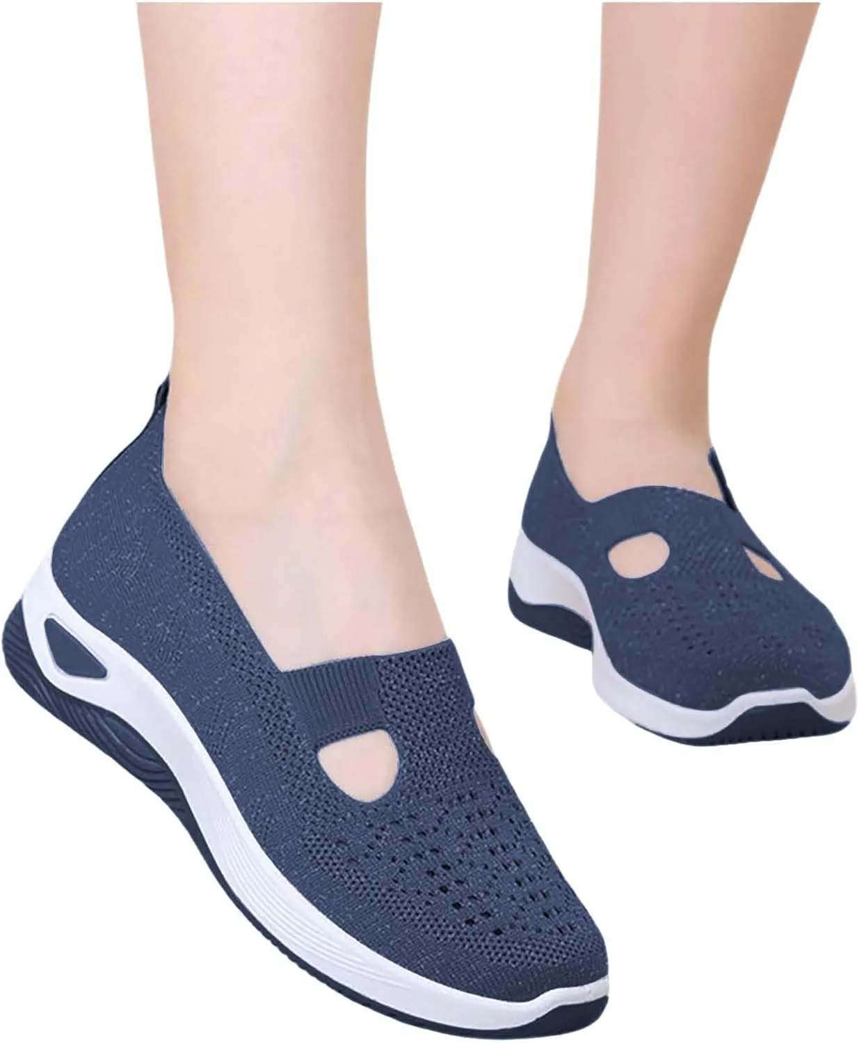 Orthopedic Shoes for Women Breathable Soft Slip On Running Shoes for Women Lether Shoes Dressy Casual Dress Sneakers Waterproof Tennis Shoe Trainers Shoe