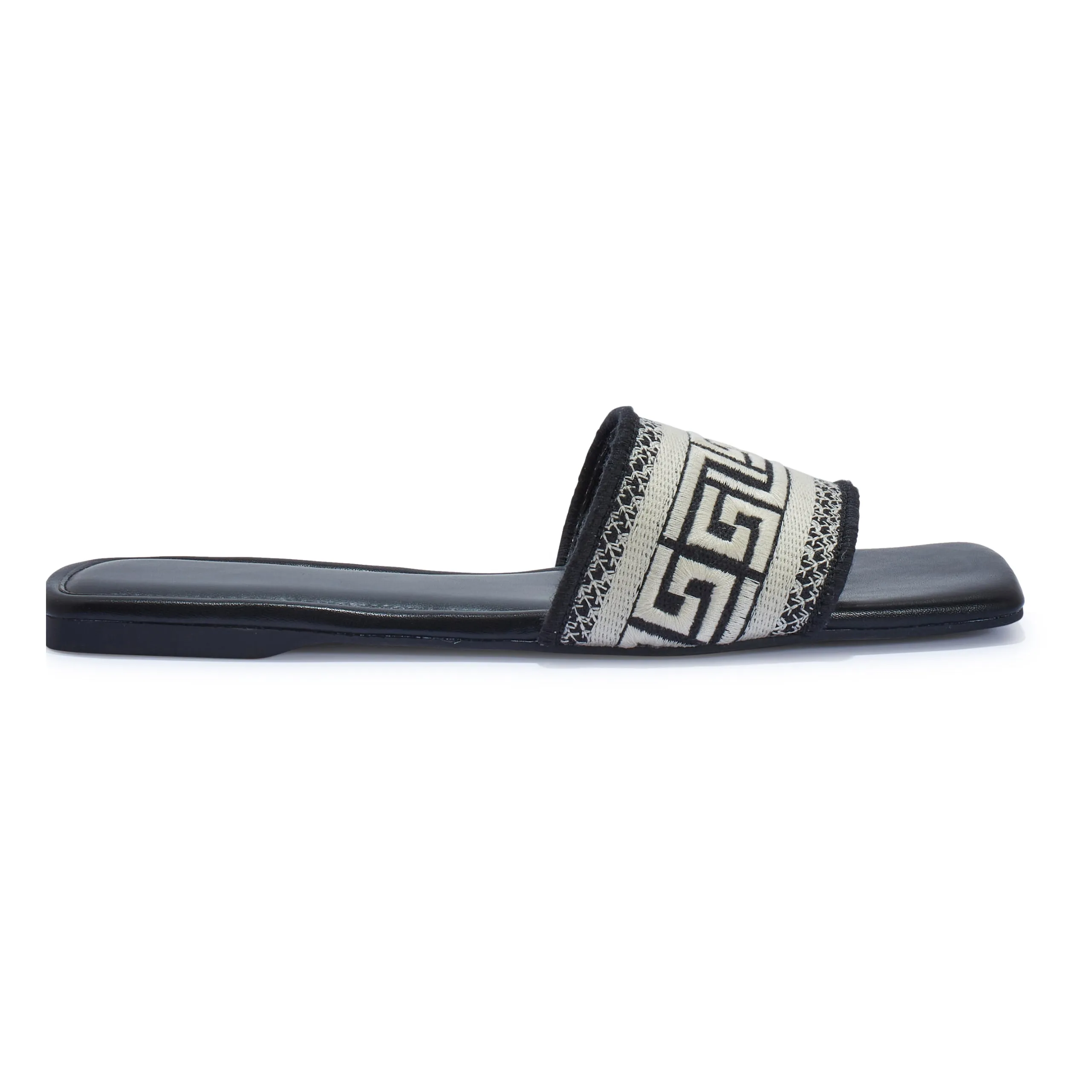 PARKER30 EMBROIDERY BAND FLAT SANDAL