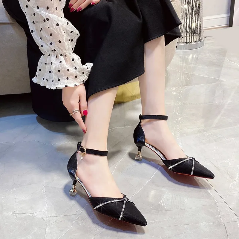 Red Joker High Heels Ladies' Shoes
