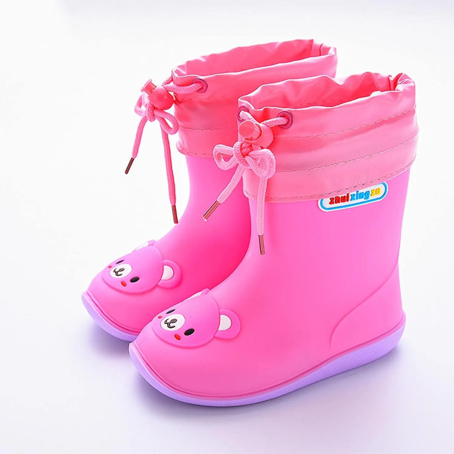 Rubber Soft Water Shoes for Toddler Baby Infant Beach Pool Boots Flat Non Slip Outdoor Sport Rain Boots Lightweight