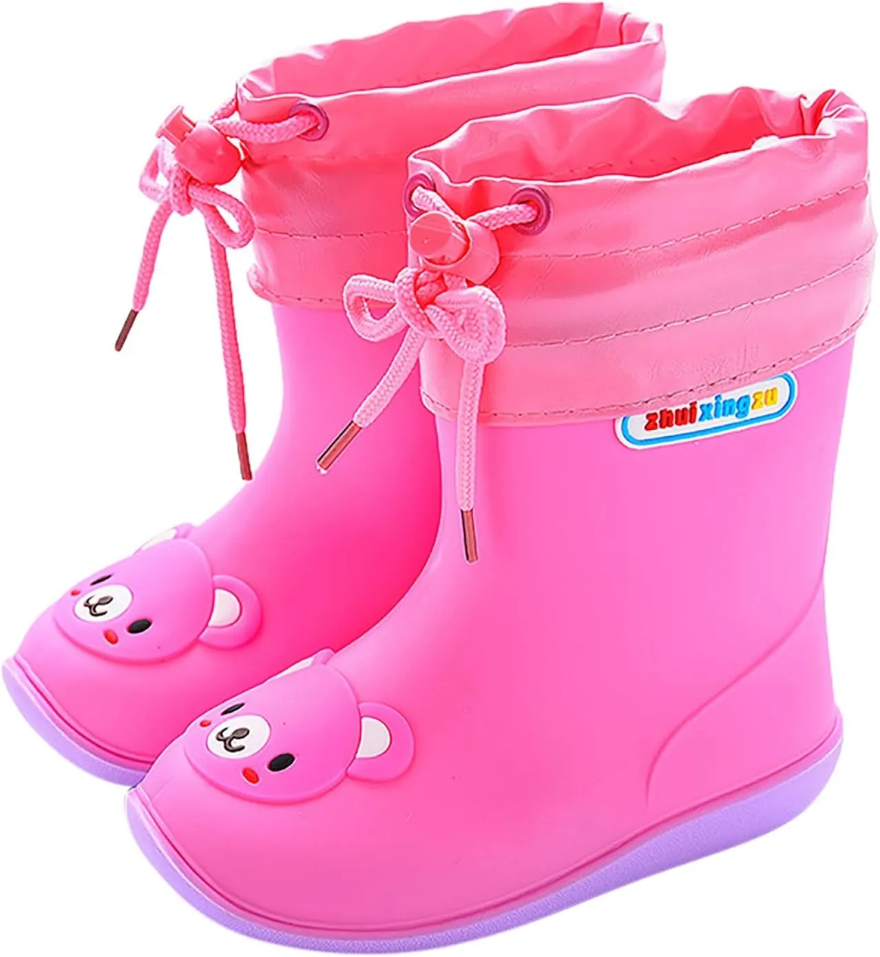 Rubber Soft Water Shoes for Toddler Baby Infant Beach Pool Boots Flat Non Slip Outdoor Sport Rain Boots Lightweight