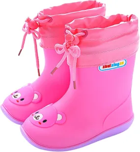 Rubber Soft Water Shoes for Toddler Baby Infant Beach Pool Boots Flat Non Slip Outdoor Sport Rain Boots Lightweight