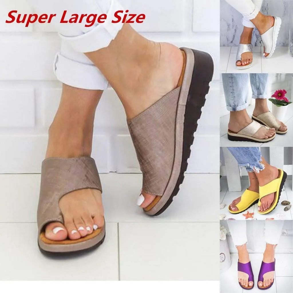 Sandals for Women Platform 2020 Fashion Comfy Toe Ring Wedge Shoes Summer Beach Travel Comfortable Flip Flop