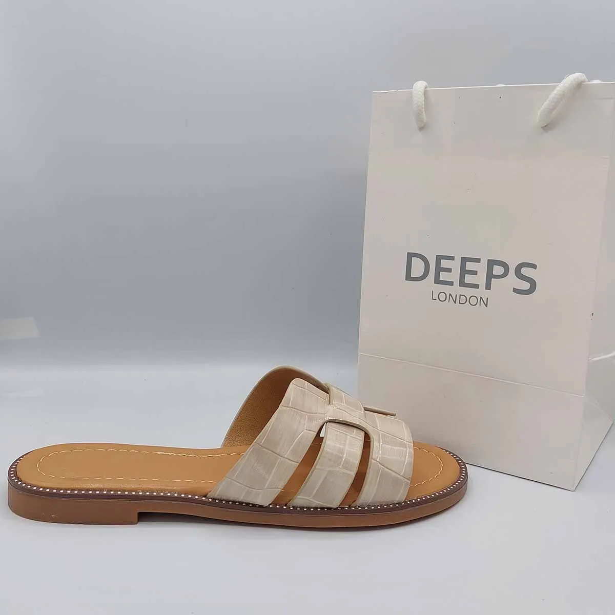 SUGAR OPEN TOE FLAT SLIDER SANDALS