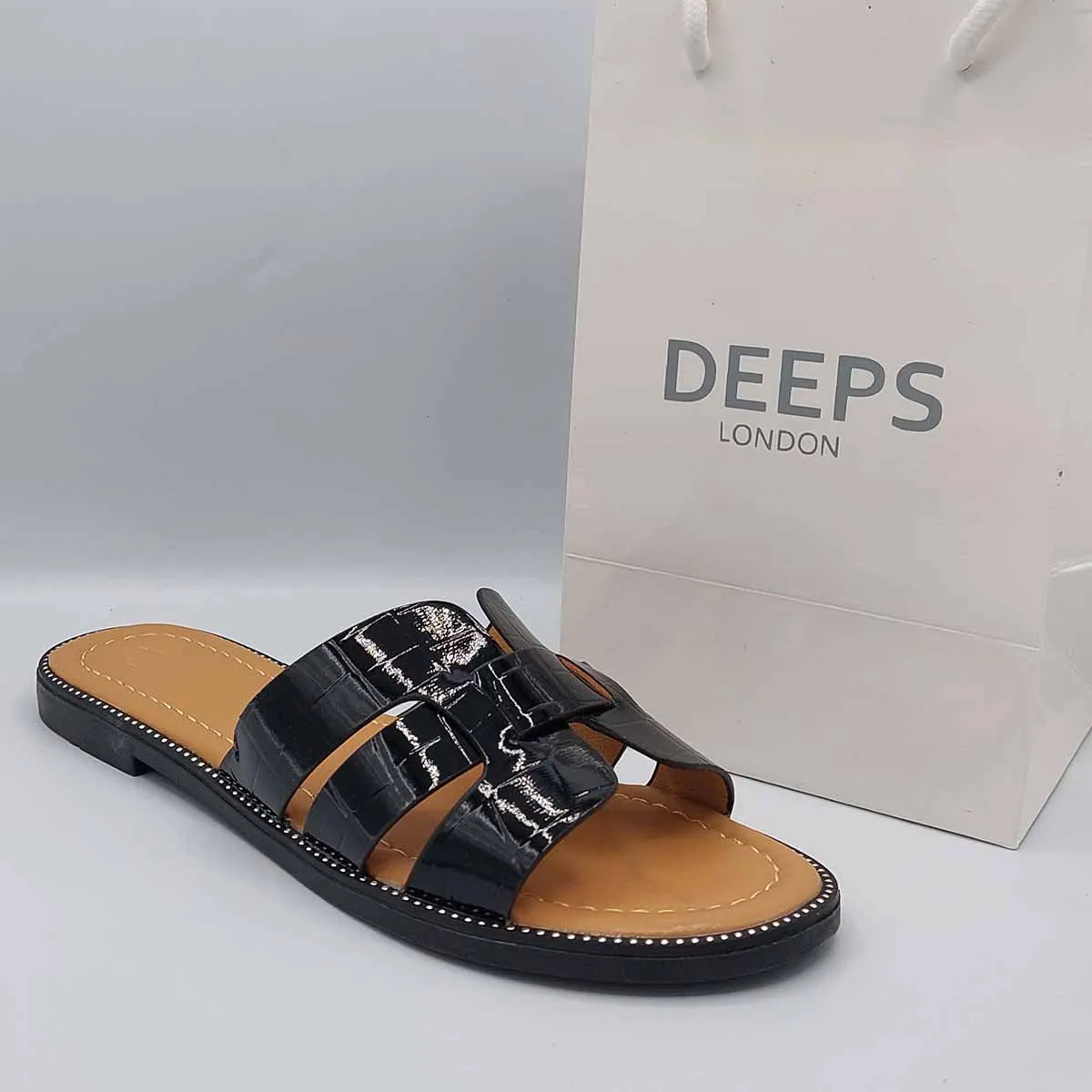 SUGAR OPEN TOE FLAT SLIDER SANDALS