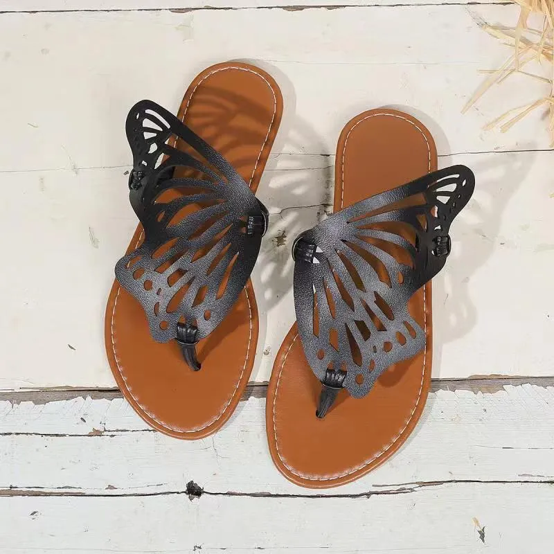 Summer Vintage Butterfly Wings Flip Flop Sandals – GlamzLife
