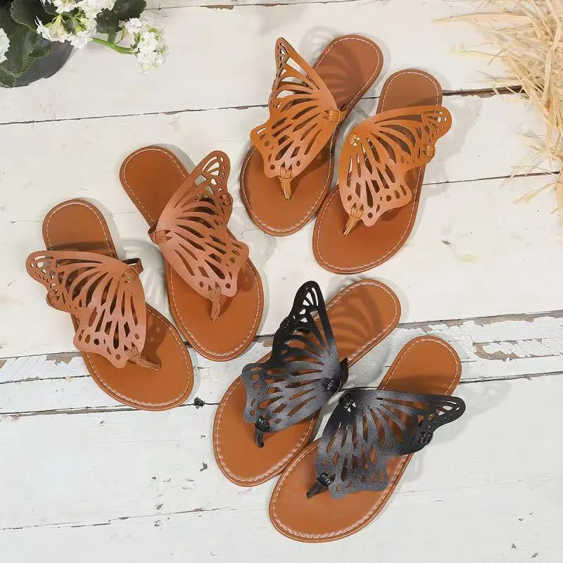 Summer Vintage Butterfly Wings Flip Flop Sandals – GlamzLife