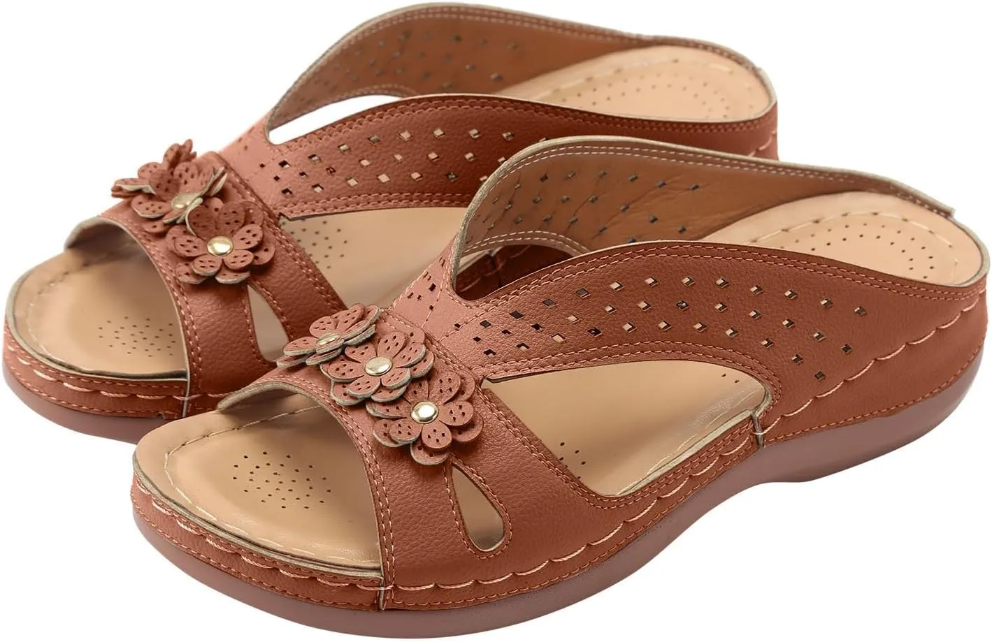 Wedge Sandals for Women Summer Beach Walking Sandals Travel Arch Support Sandals Vintage Breathable Slippers