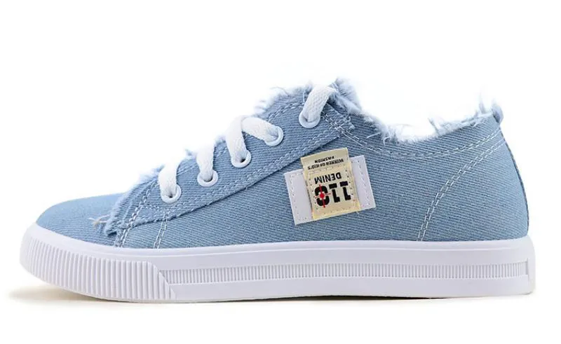 Women's Casual Canvas Sneakers With Rubber Outsole