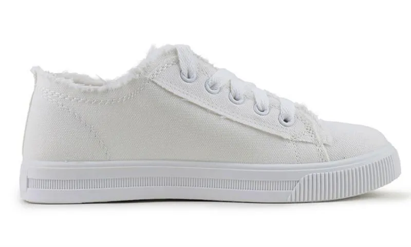 Women's Casual Canvas Sneakers With Rubber Outsole