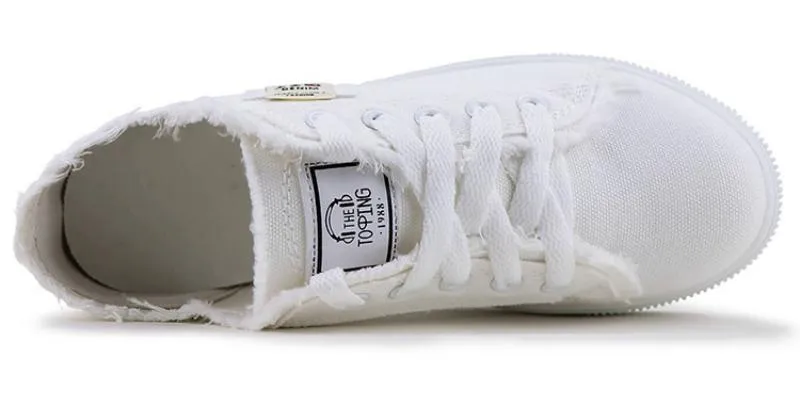 Women's Casual Canvas Sneakers With Rubber Outsole
