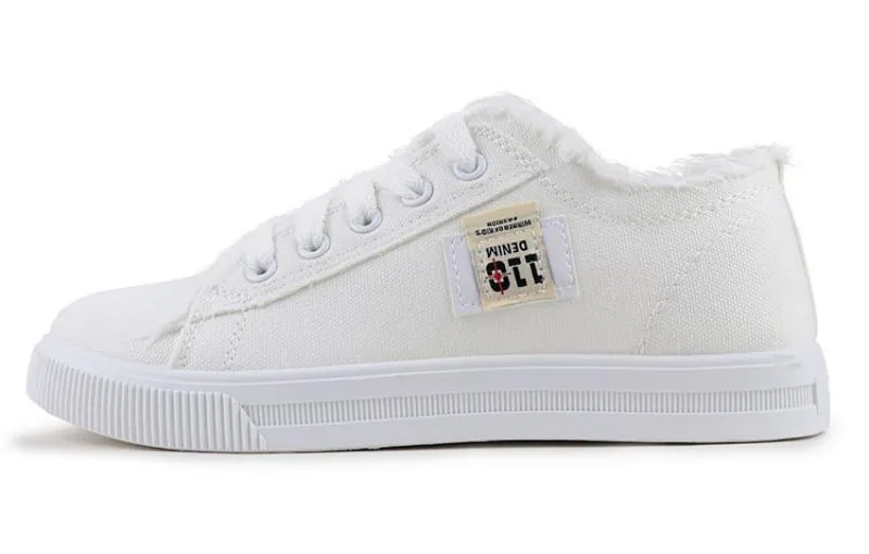 Women's Casual Canvas Sneakers With Rubber Outsole