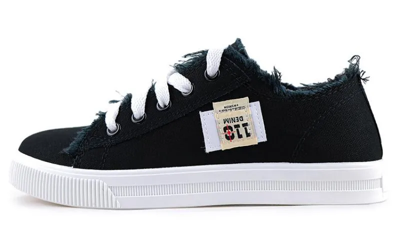 Women's Casual Canvas Sneakers With Rubber Outsole