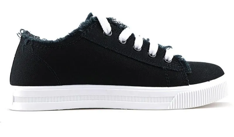 Women's Casual Canvas Sneakers With Rubber Outsole
