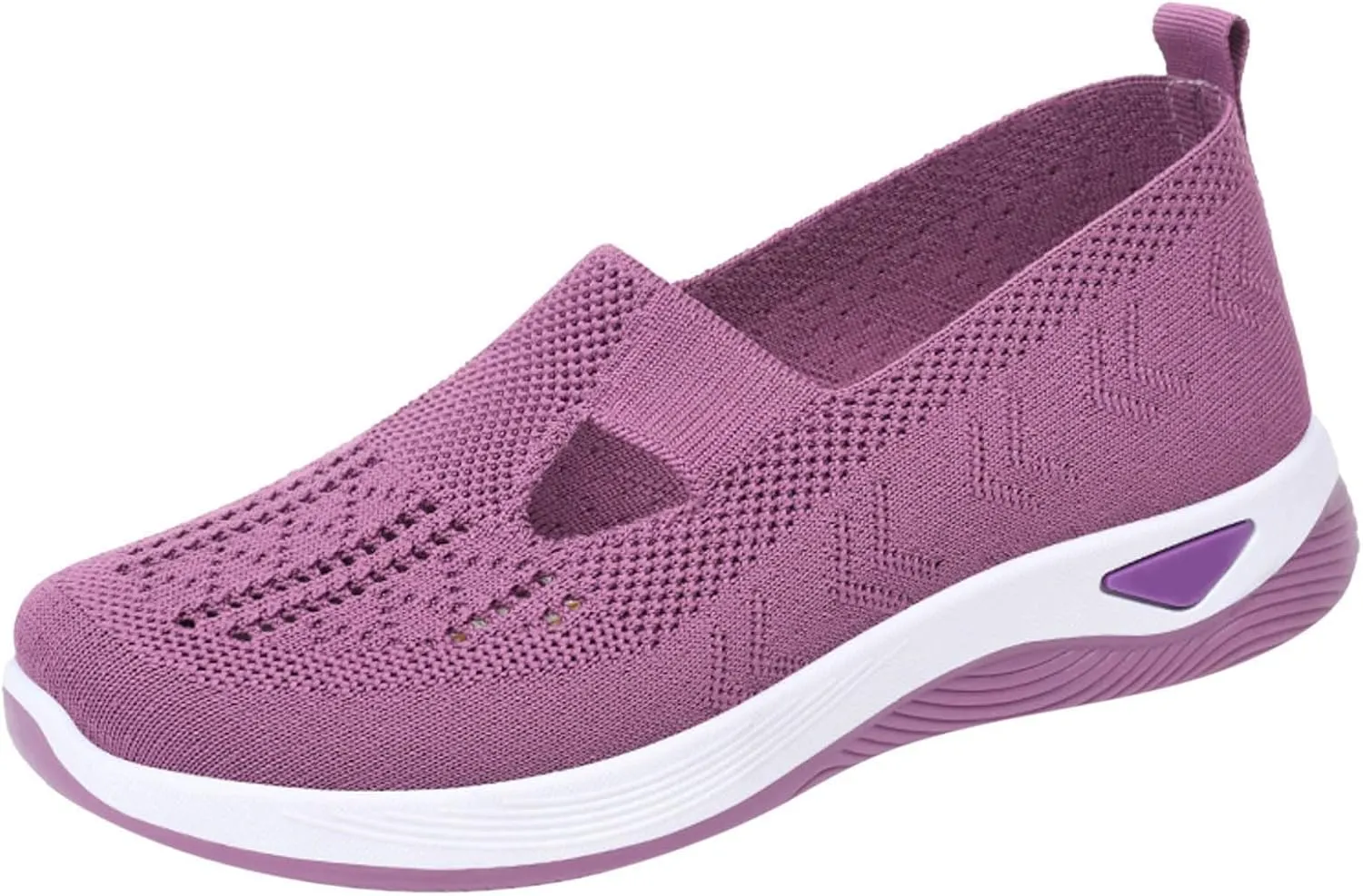 Women's Woven Orthopedic Breathable Soft Shoes Womens Running Shoes Comfort Ladies Shoes Casual White Sneakers Brown Tennis Shoe Cross Trainer Shoe